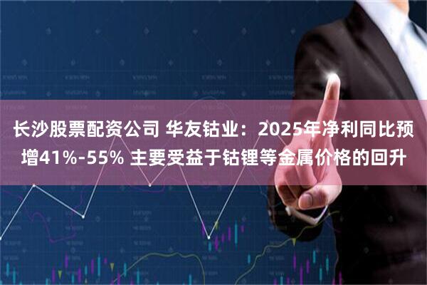 长沙股票配资公司 华友钴业：2025年净利同比预增41%-55% 主要受益于钴锂等金属价格的回升